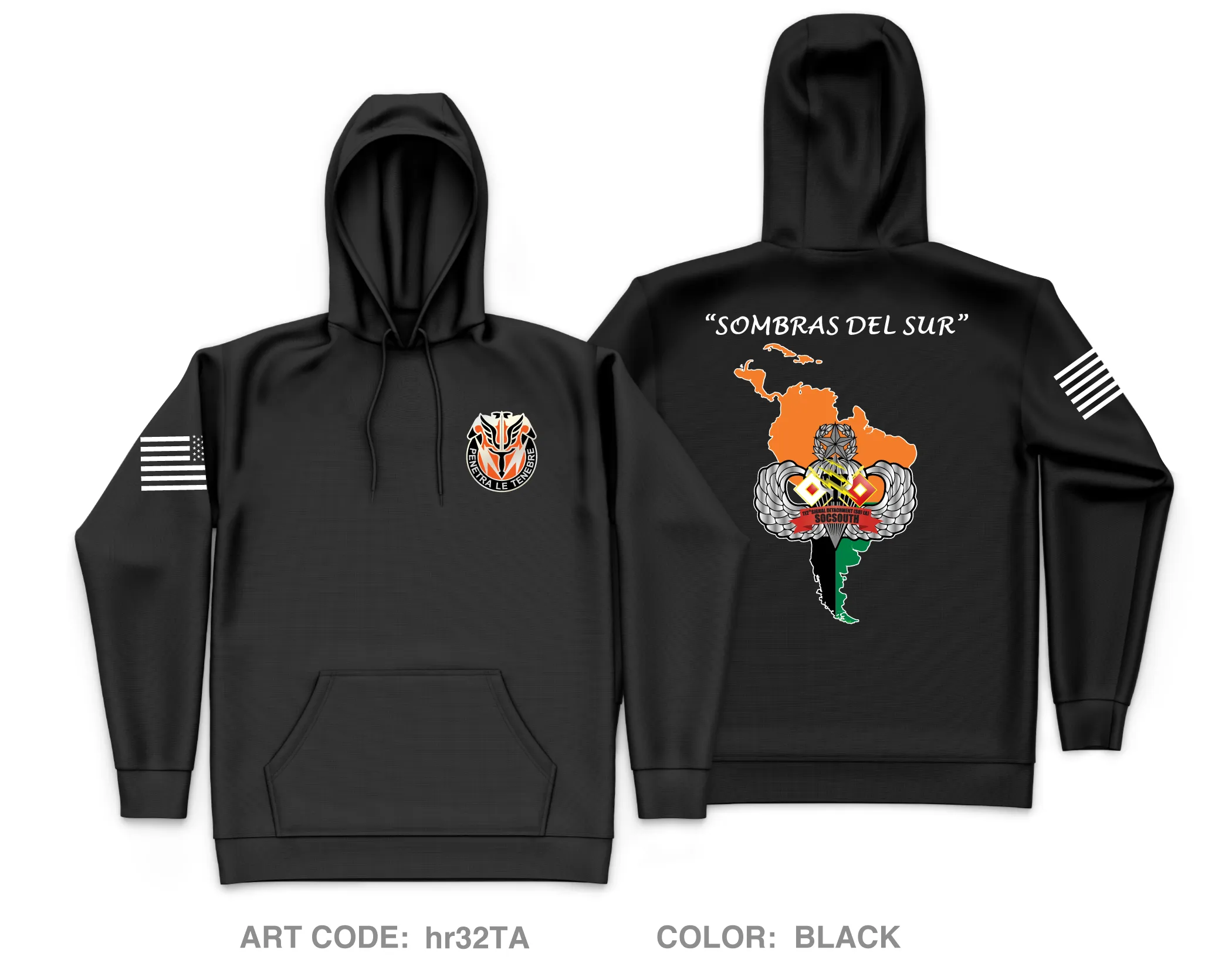 112th Signal Detachment (Special Operations)(Airborne) SOCSOUTH Store 1 Core Men's Hooded Performance Sweatshirt - hr32TA
