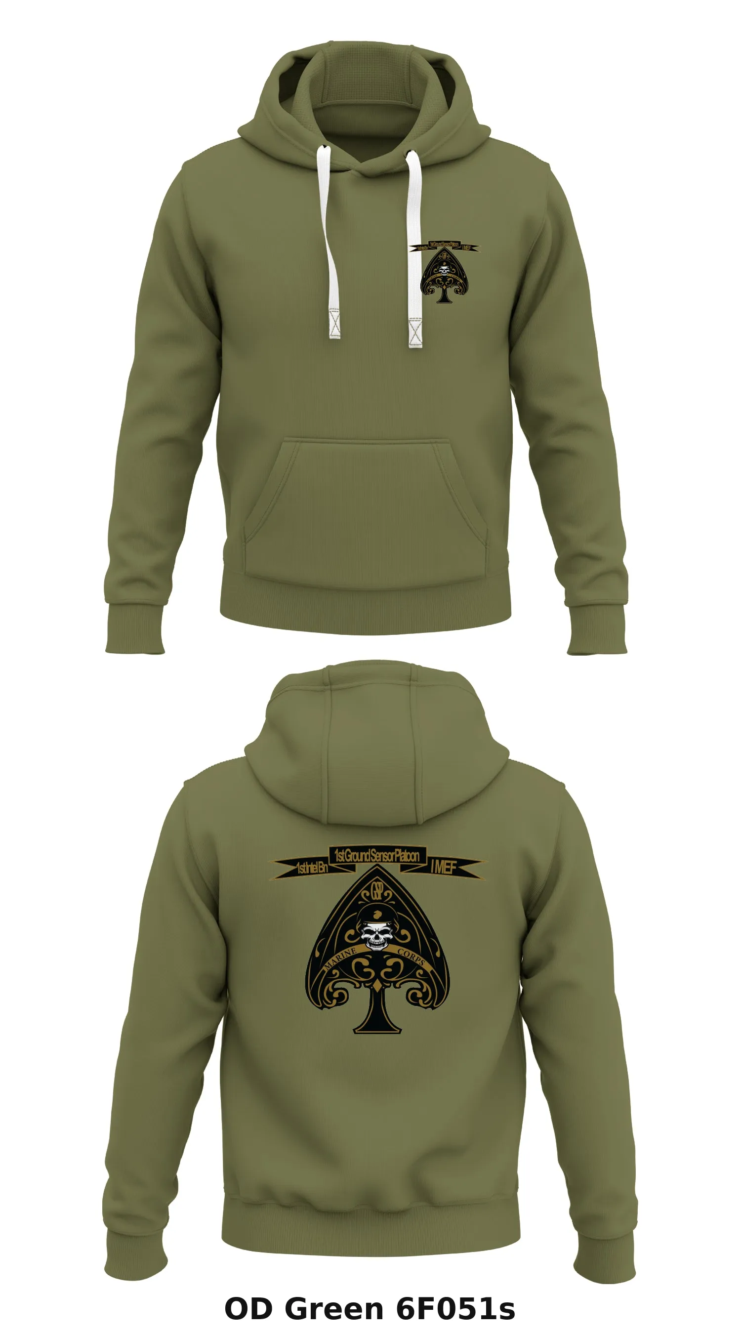 1st GSP Store 1  Core Men's Hooded Performance Sweatshirt - 6F051s