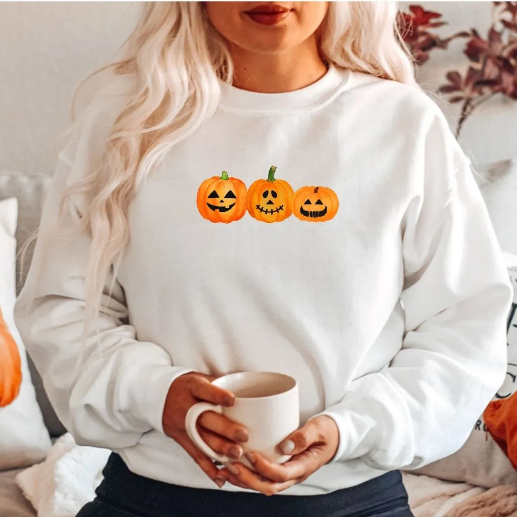 3 Pumpkin Unisex Oversized Sweatshirt