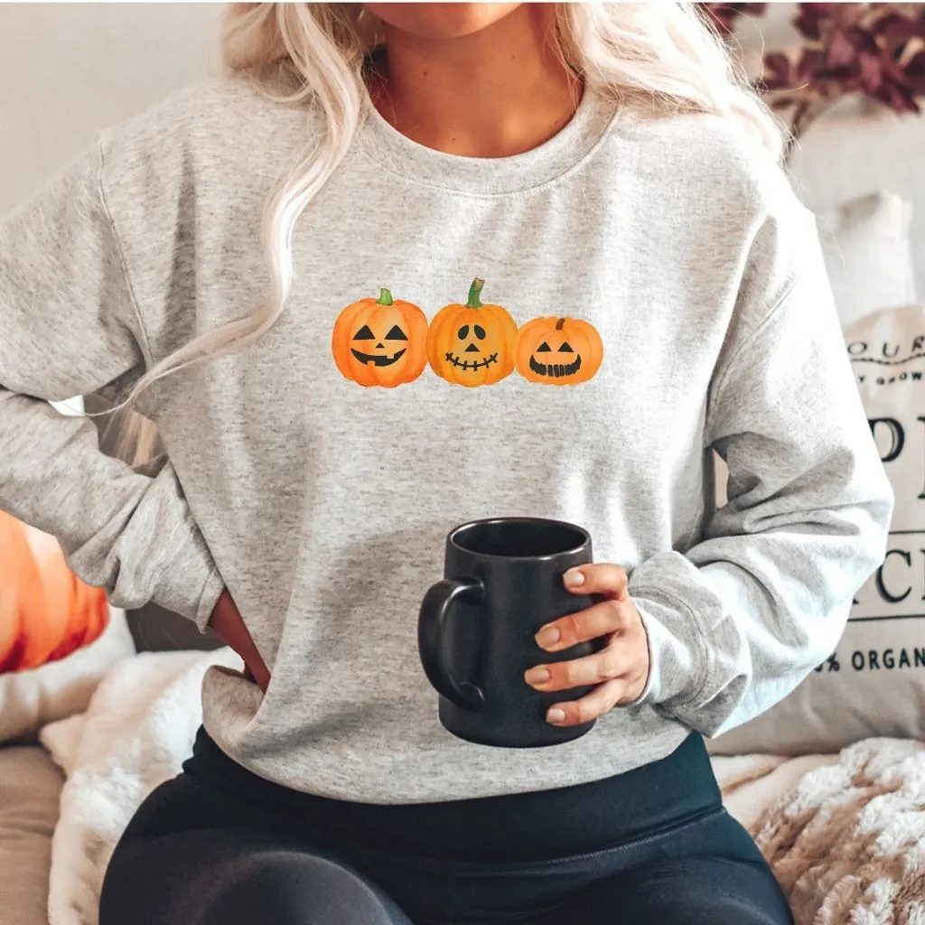 3 Pumpkin Unisex Oversized Sweatshirt