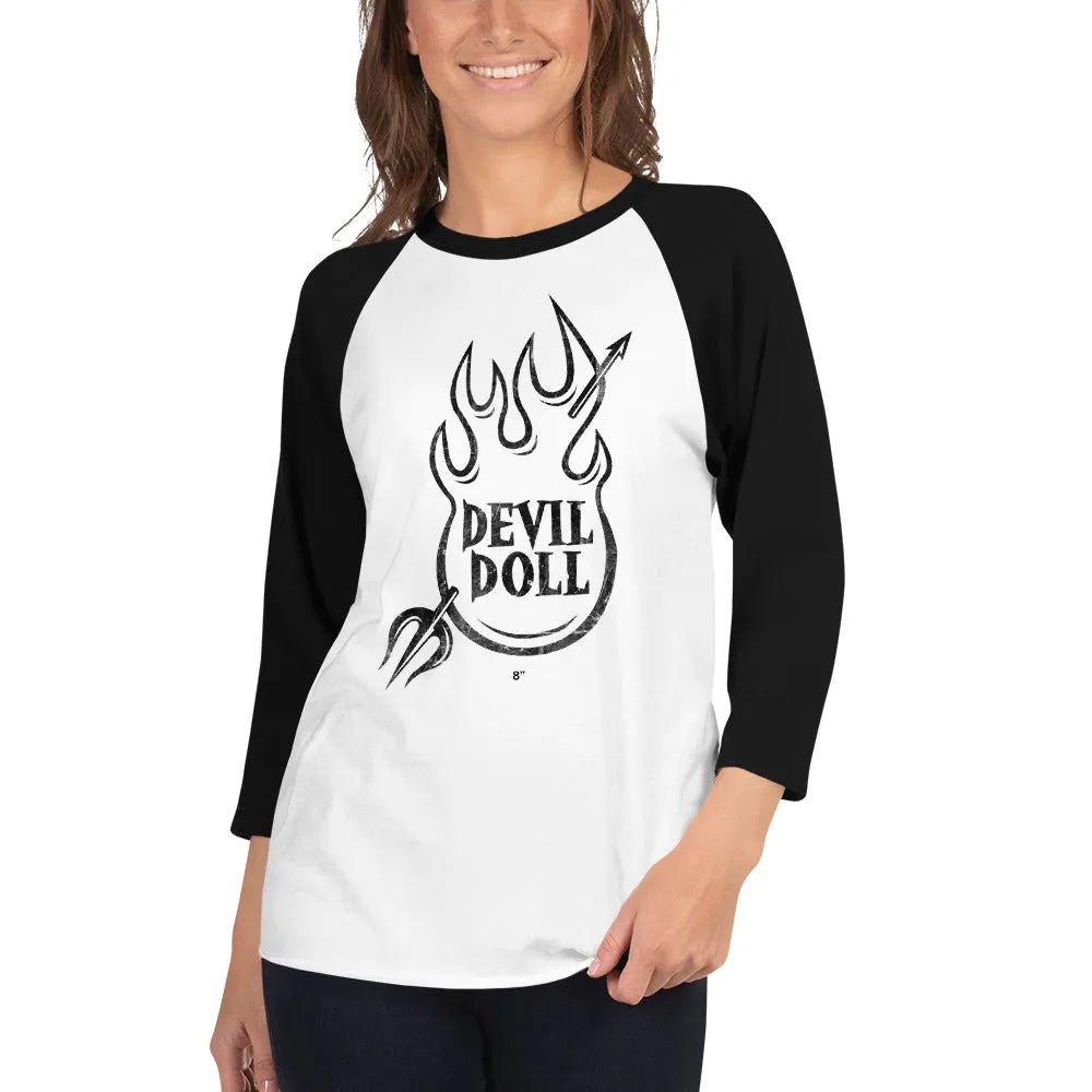 3/4 Sleeve Flamedrop Raglan Shirt - Unisex