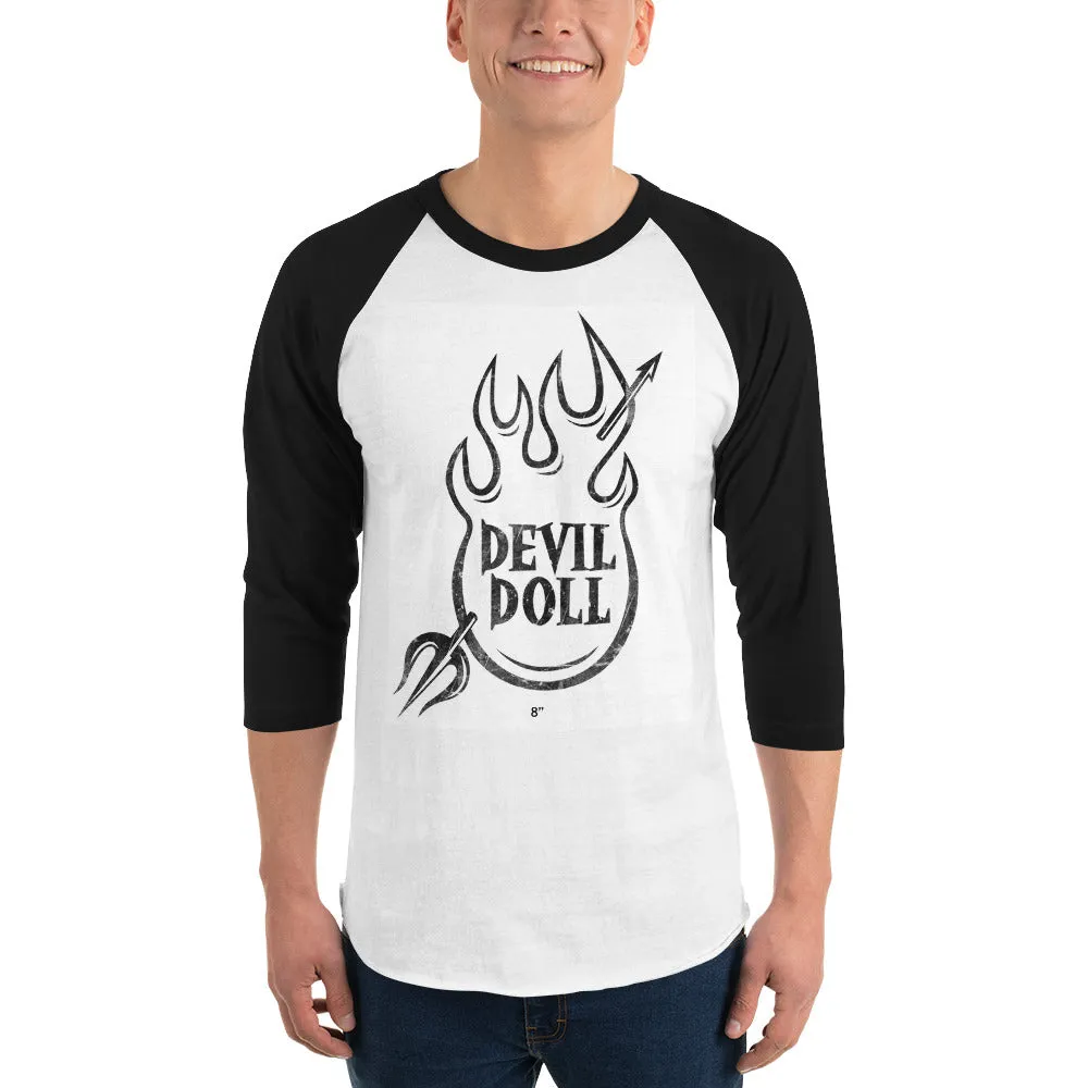 3/4 Sleeve Flamedrop Raglan Shirt - Unisex