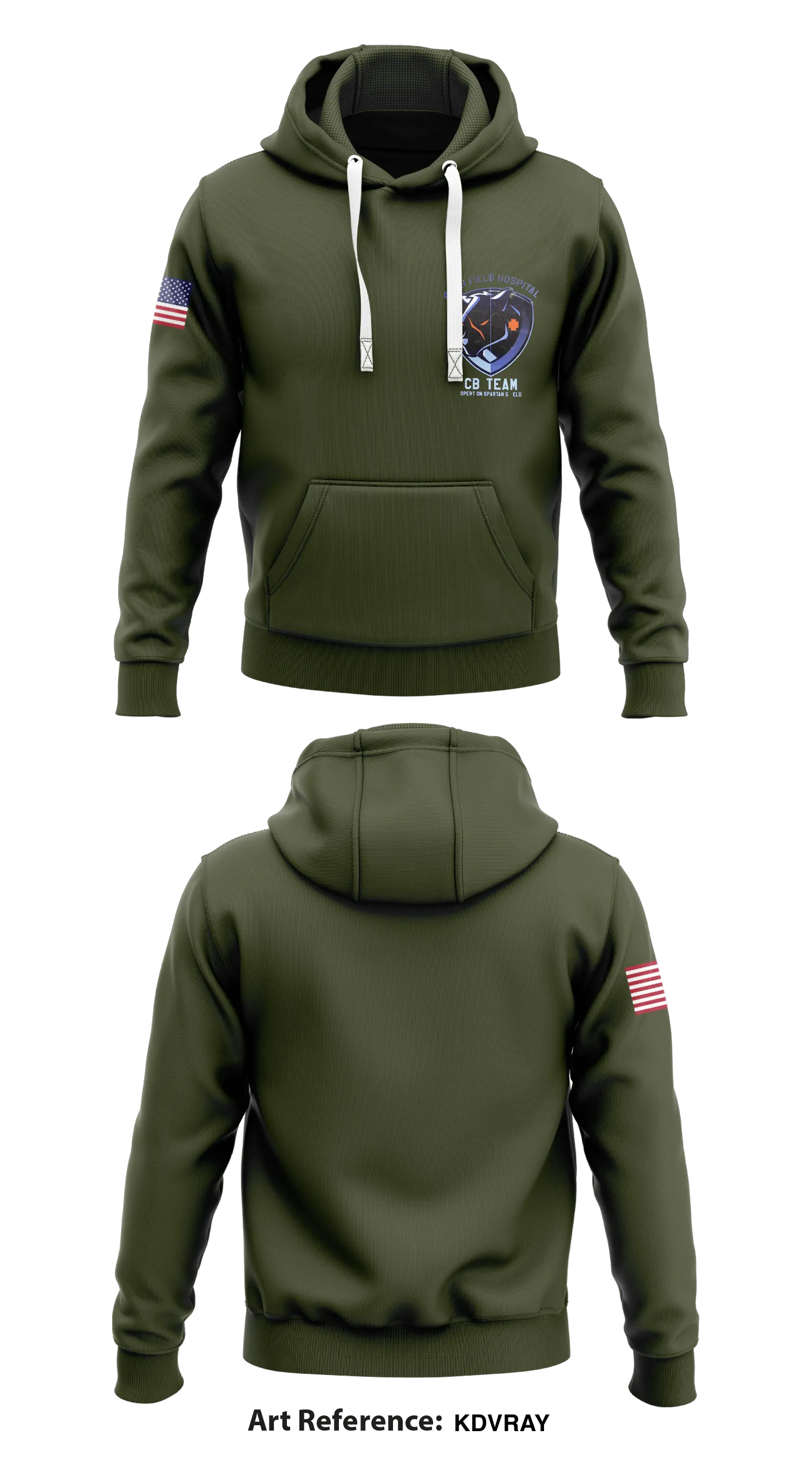 411th Field Hospital CB- Team Store 1  Core Men's Hooded Performance Sweatshirt - KdVRay