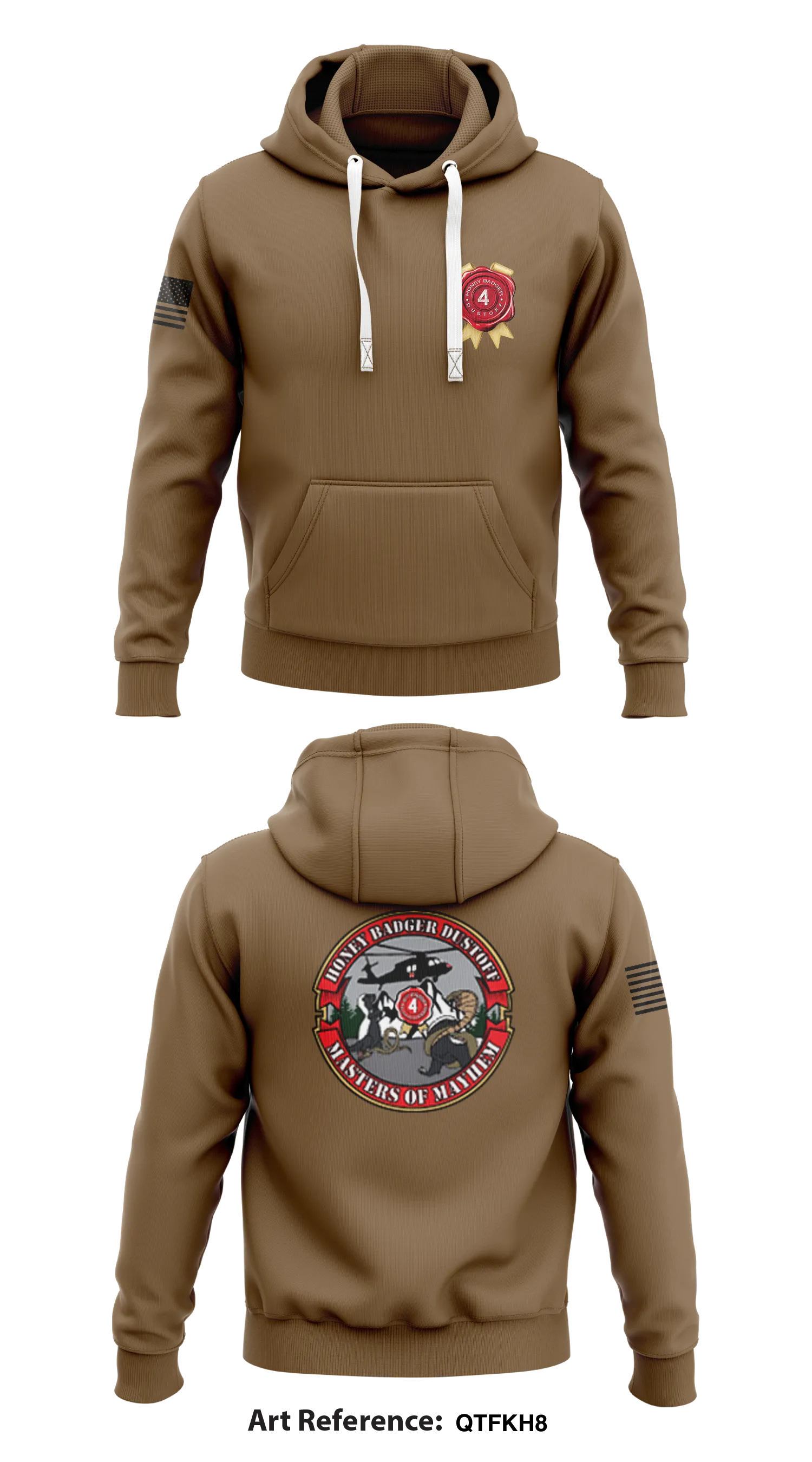 4th Platoon, Honey Badgers Store 1  Core Men's Hooded Performance Sweatshirt - qtfkh8