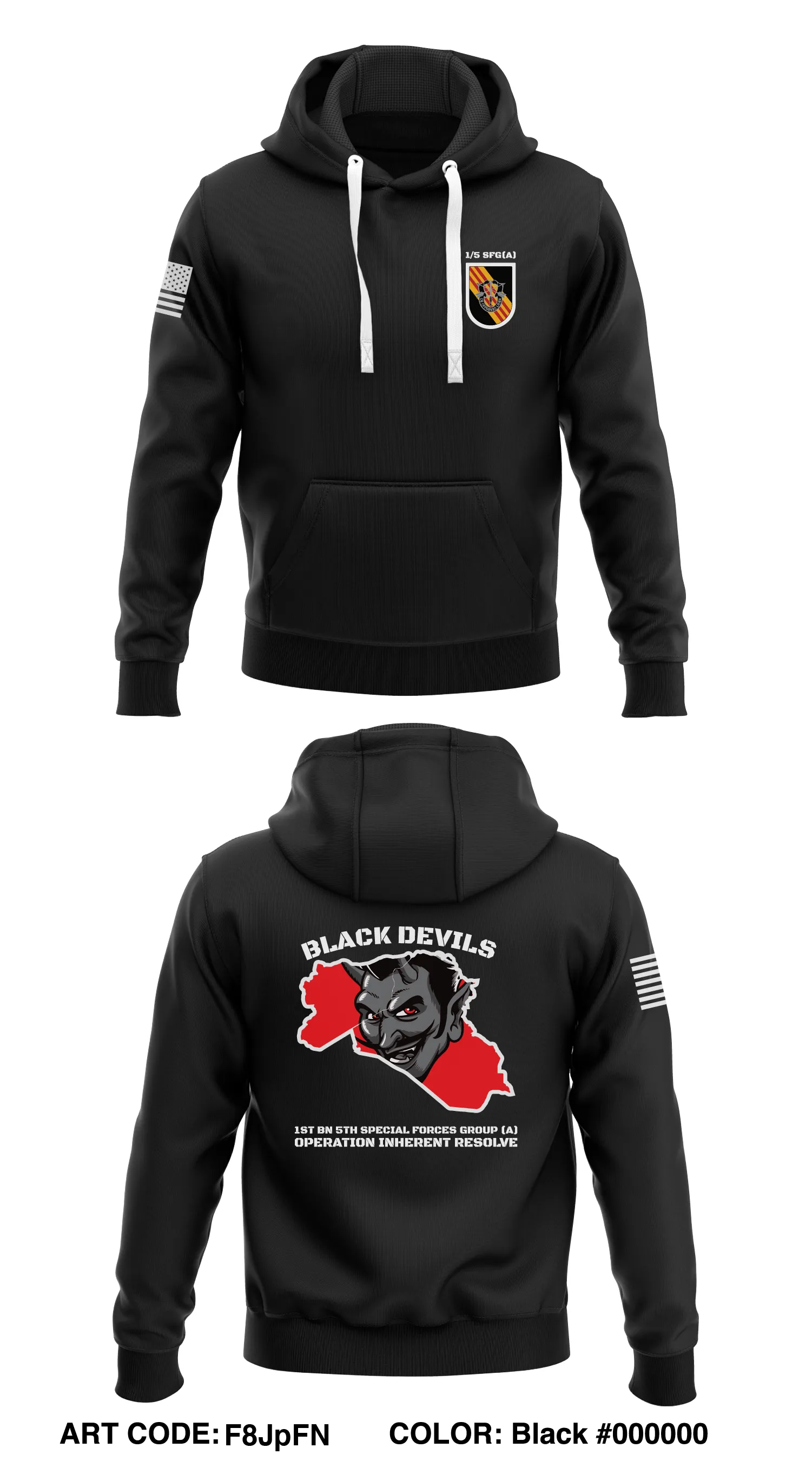 5th Special Forces Group (A) Store 1  Core Men's Hooded Performance Sweatshirt - F8JpFN