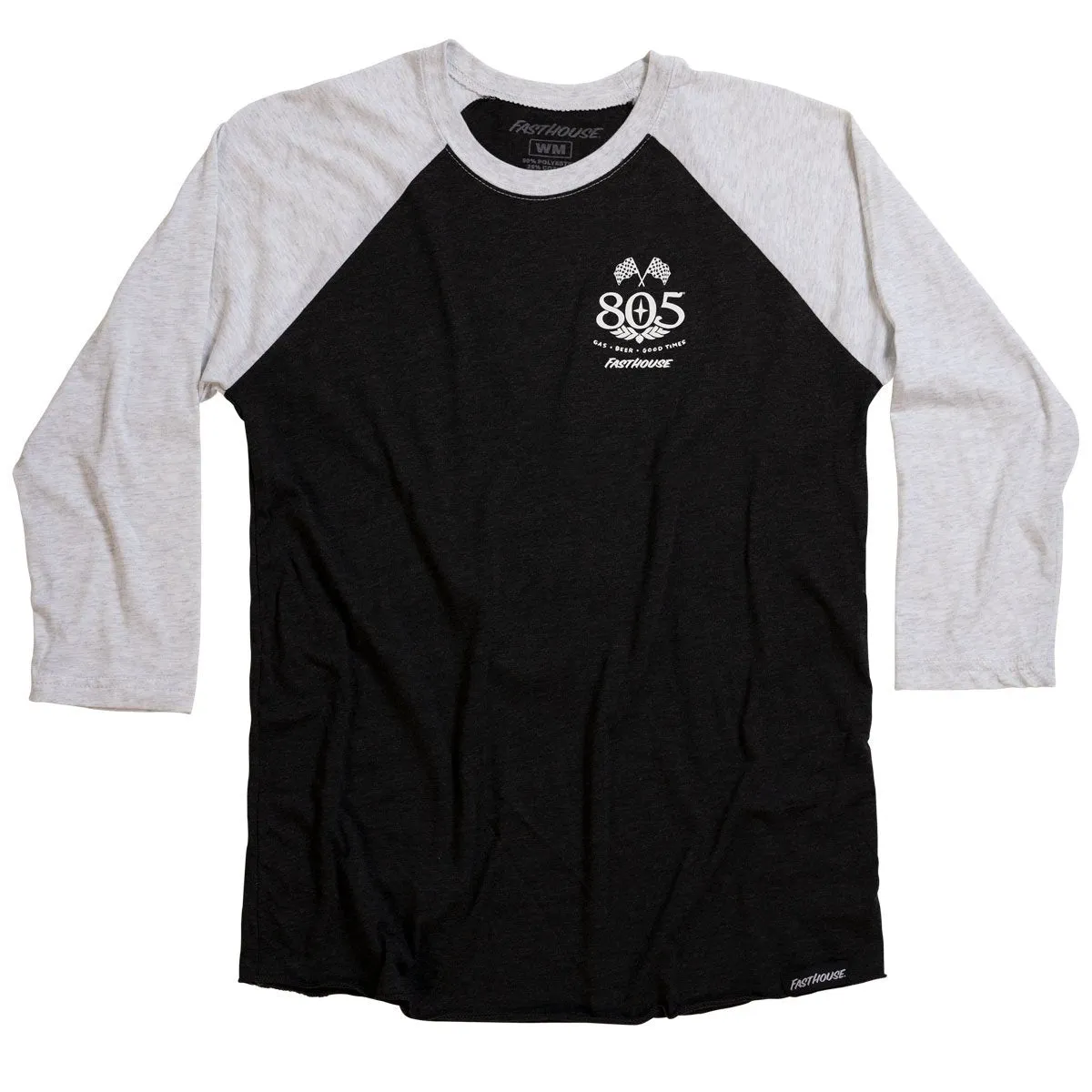 805 Women's Mantra Raglan - White/Black