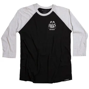 805 Women's Mantra Raglan - White/Black