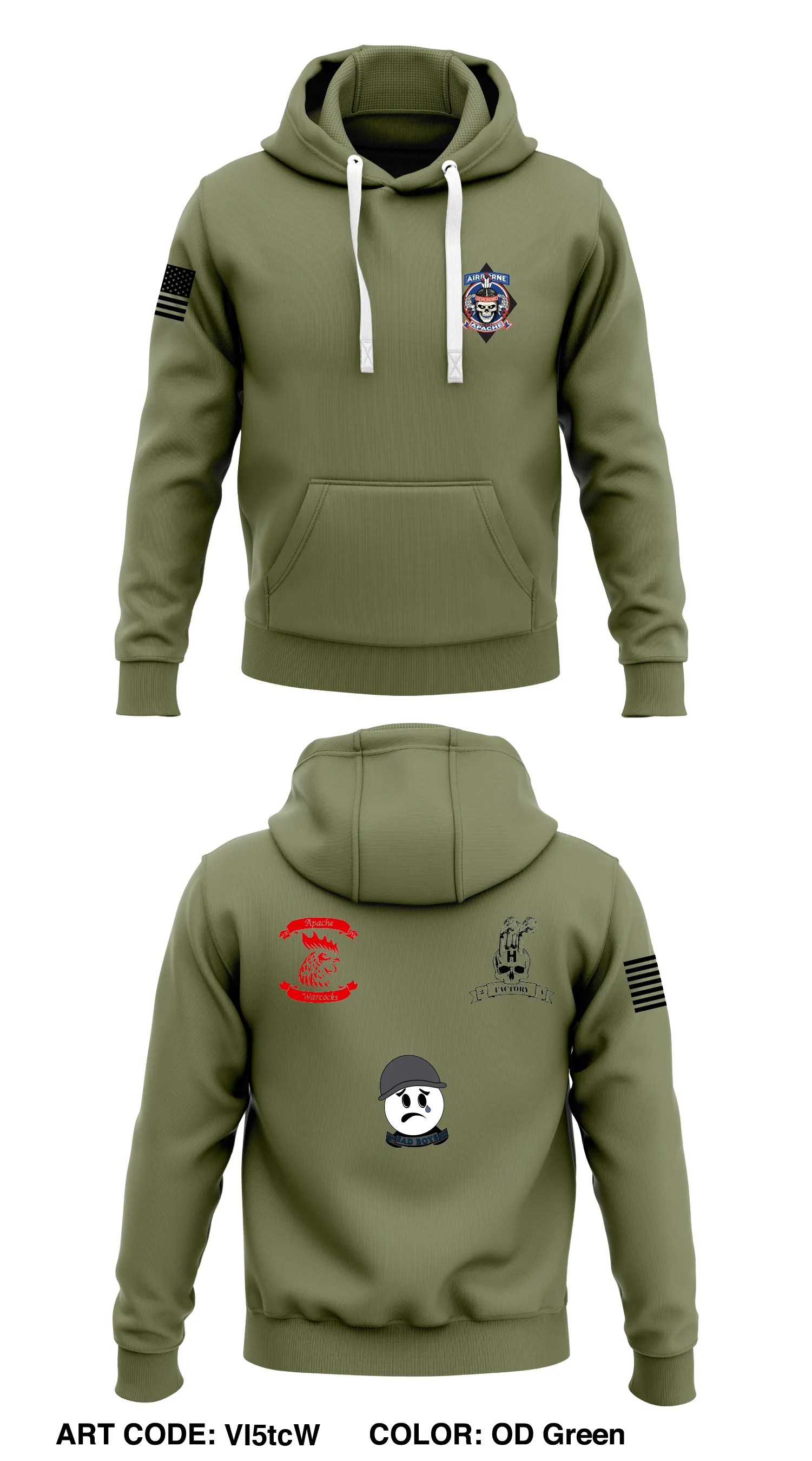 A Co, 1-51st, 4/25 Store 1  Core Men's Hooded Performance Sweatshirt - VI5tcW