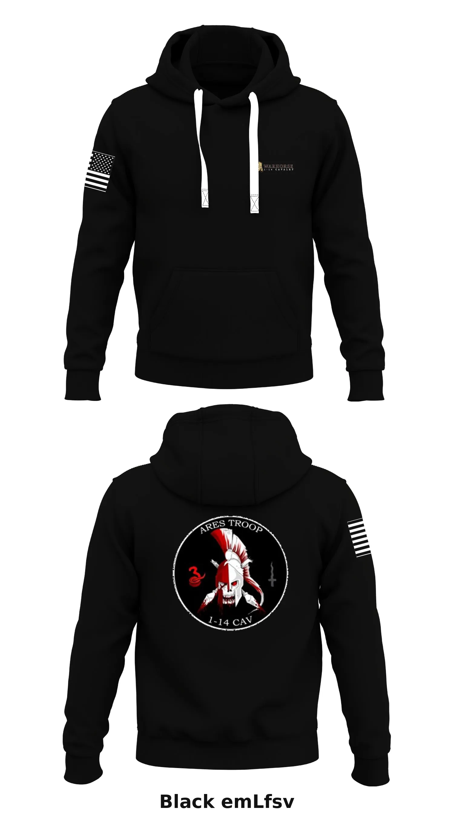 A TRP, 1-14 CAV, 1-2 SBCT Store 1  Core Men's Hooded Performance Sweatshirt - emLfsv