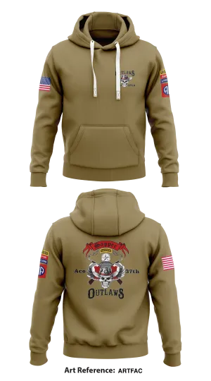 A/37th BEB  Core Men's Hooded Performance Sweatshirt - ARTFaC