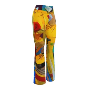 Abstract Splash Flare leggings