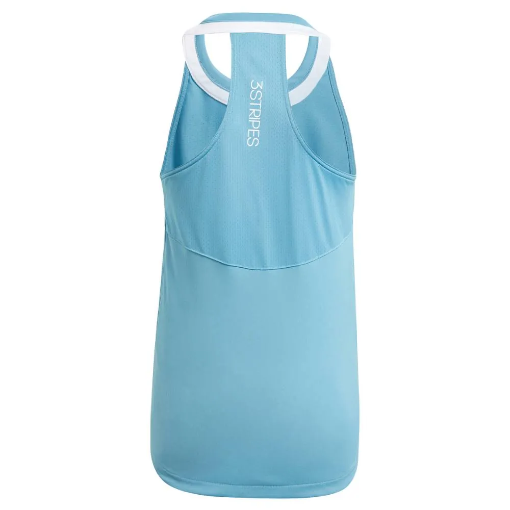 adidas Girls' Club Tank Top (Blue/White)