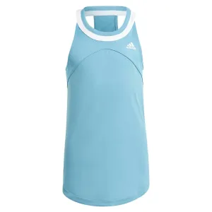 adidas Girls' Club Tank Top (Blue/White)