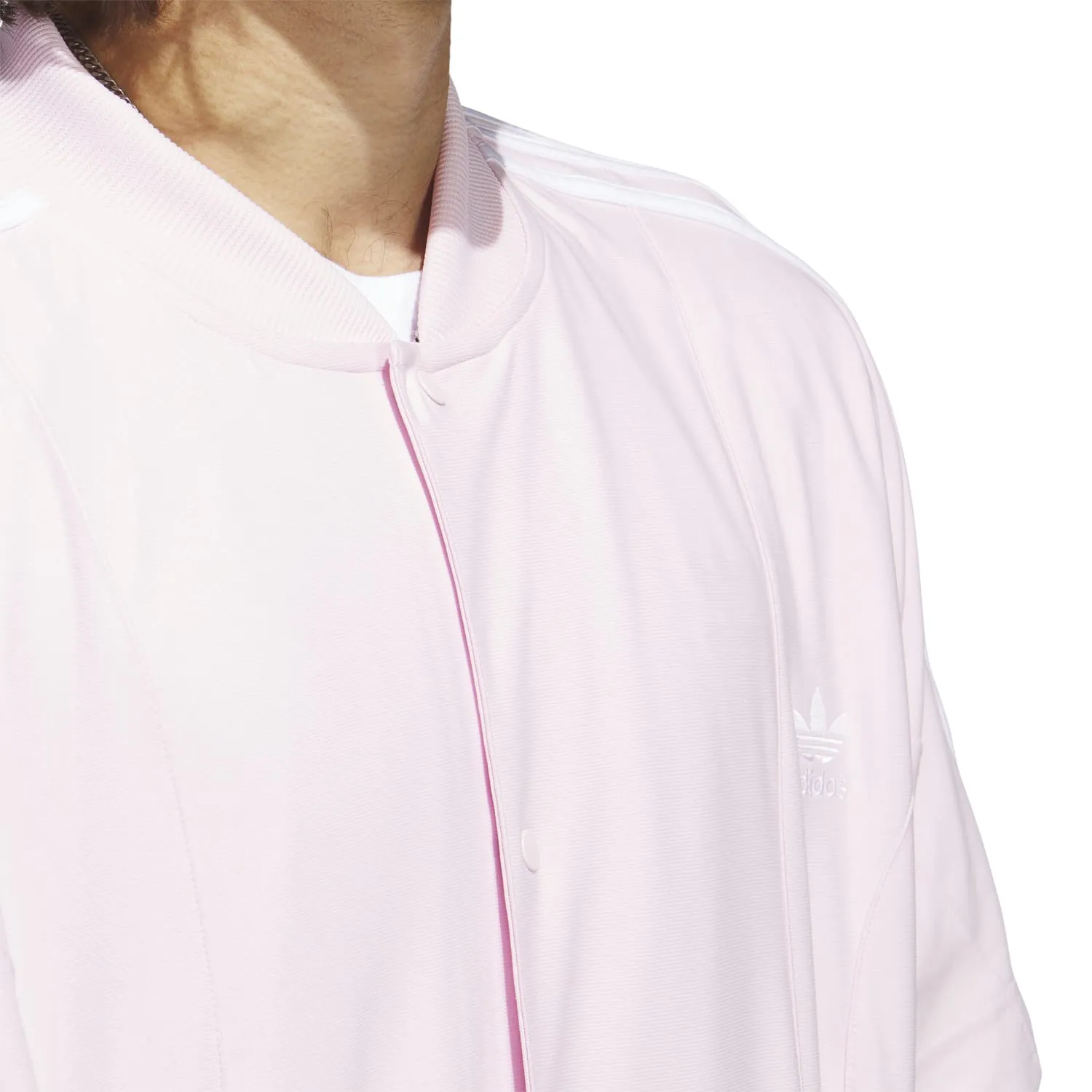 Adidas Originals Men Baseball Snap Tee Pink IC5554