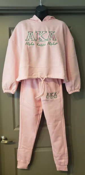 AKA Pink Sweatsuit(Bold)