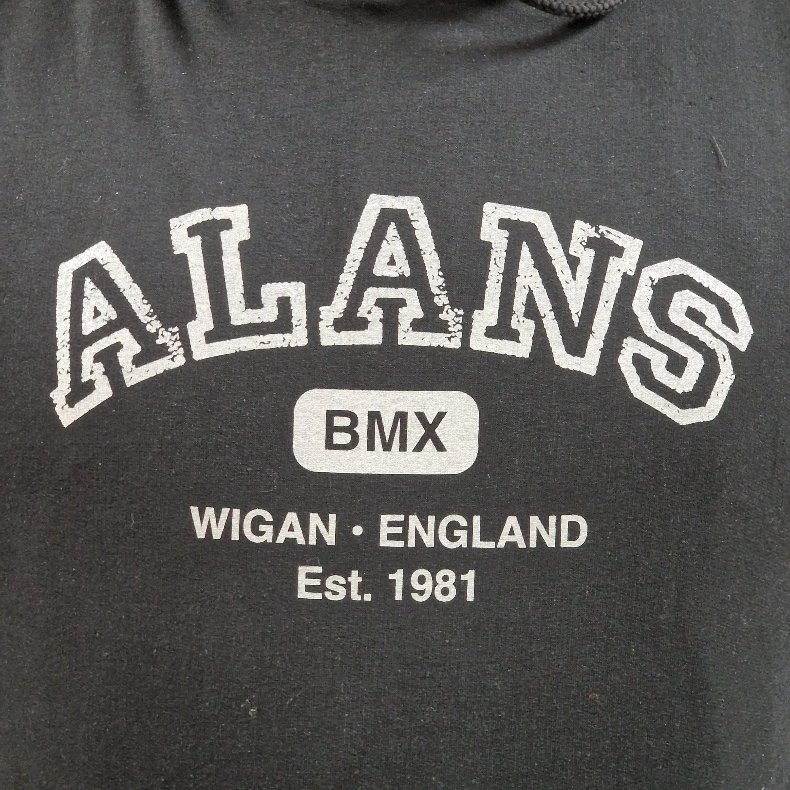 Alans BMX Collegiate Kids Hoody Black / Grey