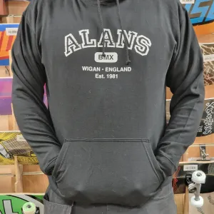 Alans BMX Collegiate Kids Hoody Black / Grey
