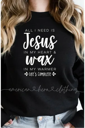All I Need is Jesus in my Heart Apparel