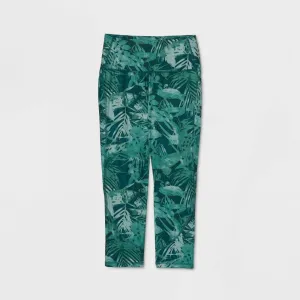 All in Motion Tropical Print Contour Curvy High-Waisted Capri Leggings 566187