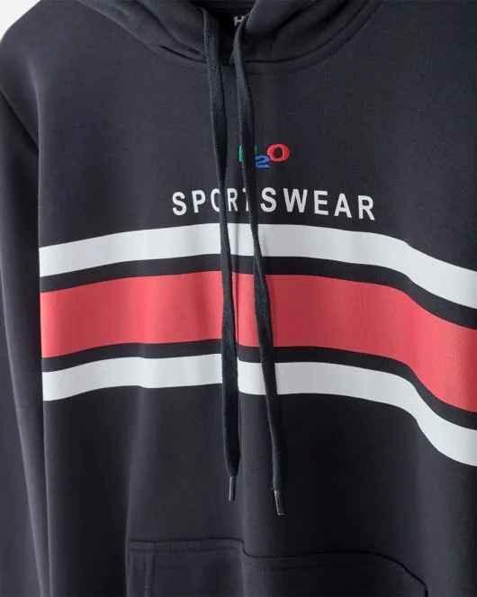 Anders Hooded Sweat -  Navy/White/Red