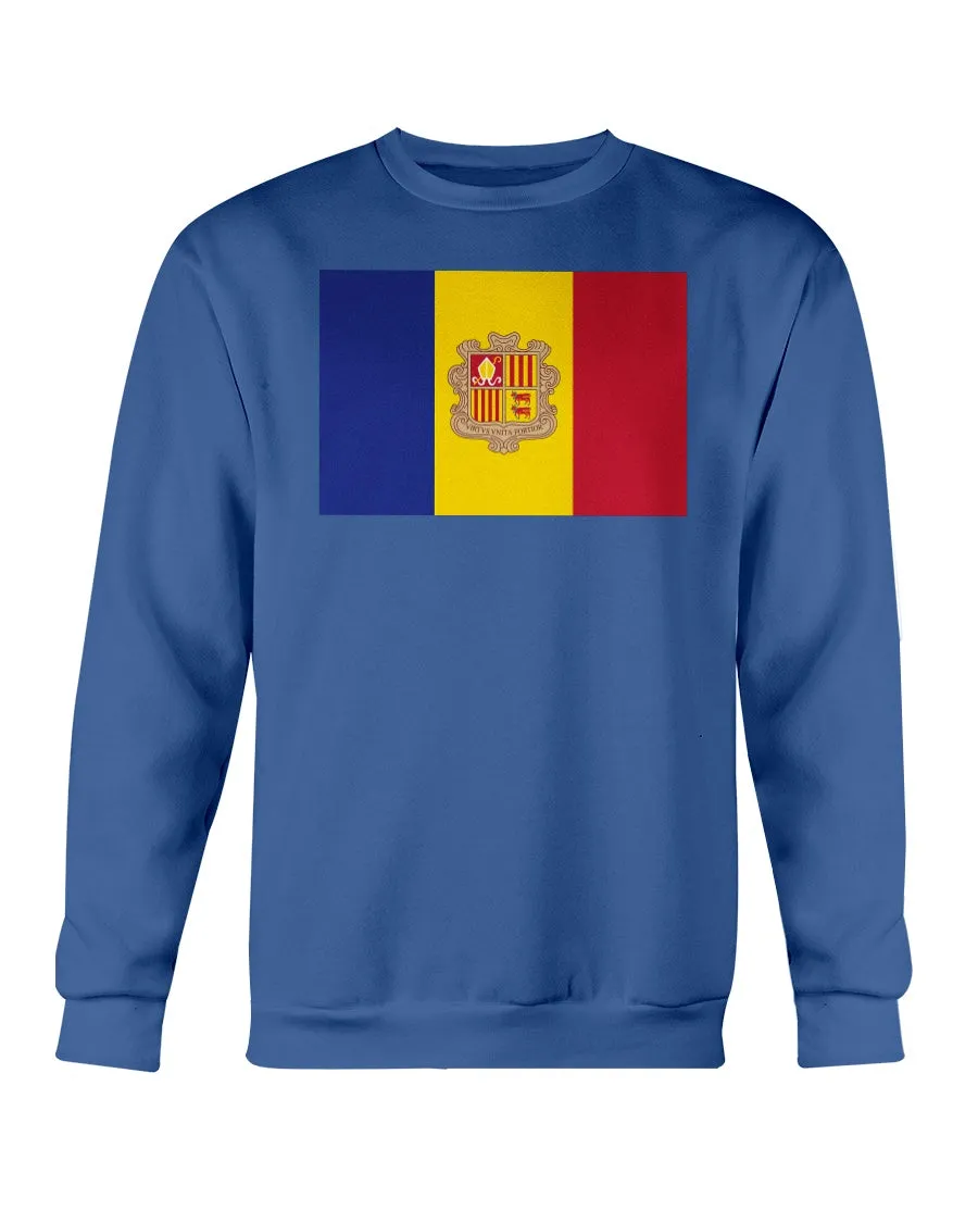 Andorian Flag Gildan Crewneck Sweatshirt