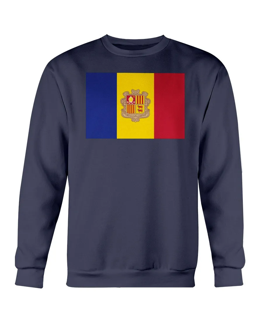 Andorian Flag Gildan Crewneck Sweatshirt