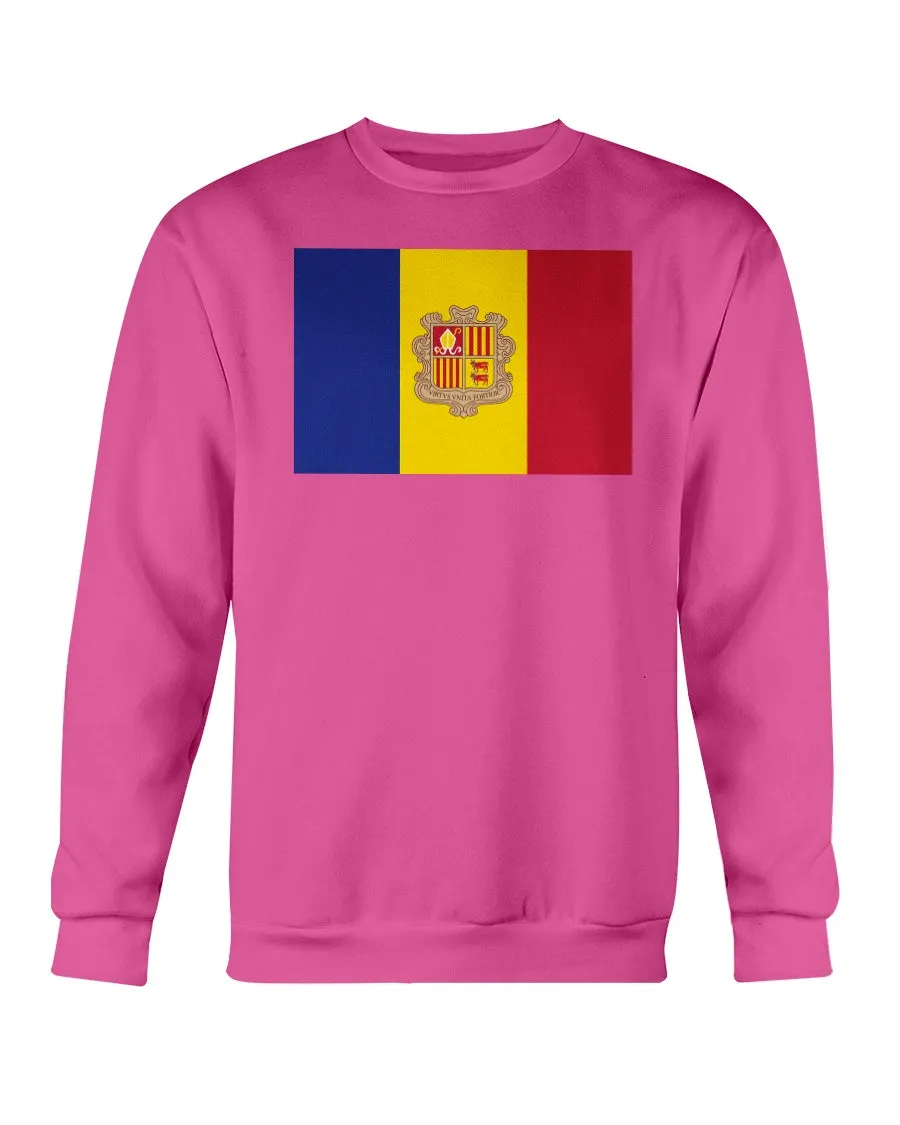 Andorian Flag Gildan Crewneck Sweatshirt