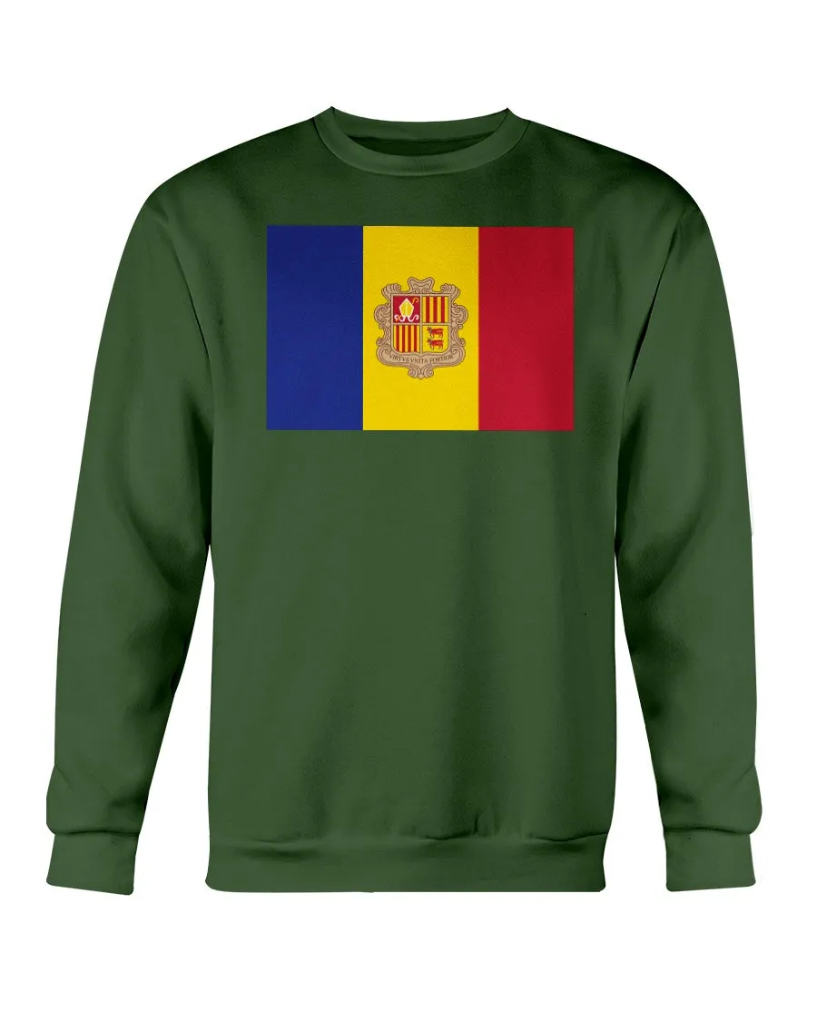 Andorian Flag Gildan Crewneck Sweatshirt