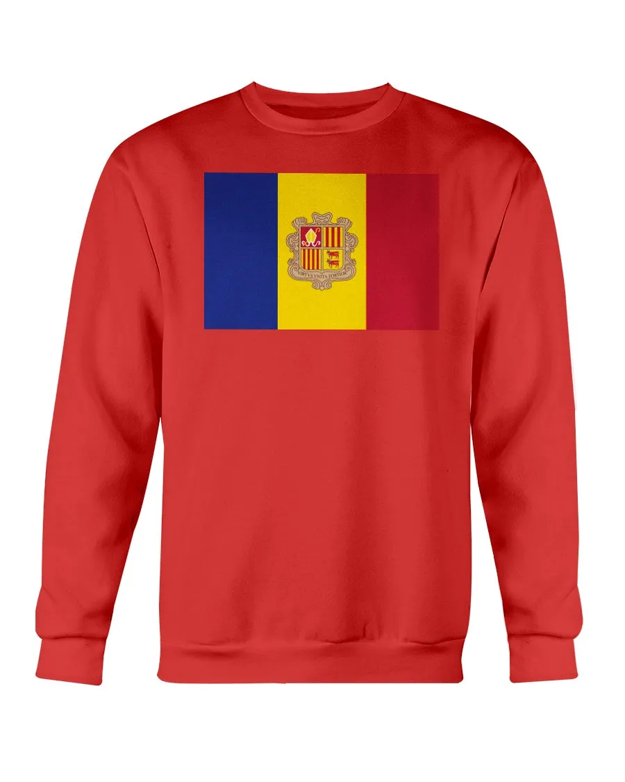 Andorian Flag Gildan Crewneck Sweatshirt