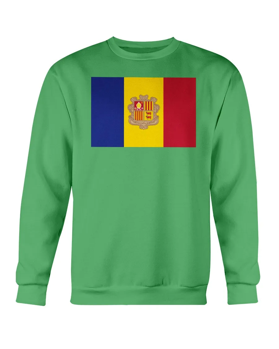 Andorian Flag Gildan Crewneck Sweatshirt