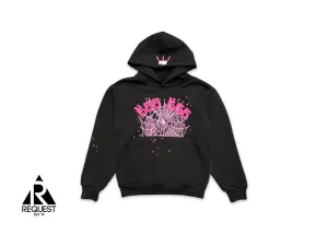 Angel Number Hoodie "Black/Pink"