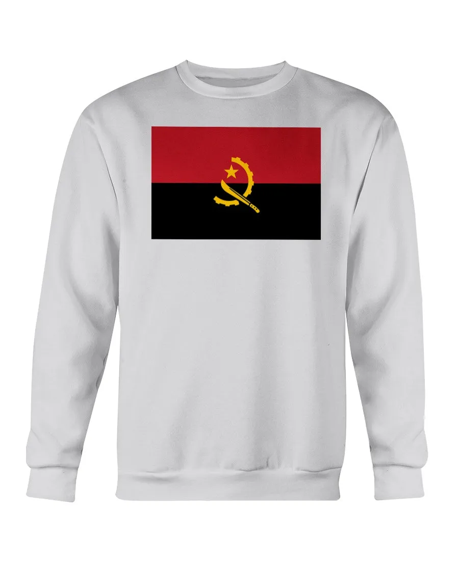 Angola Flag Gildan Crewneck Sweatshirt
