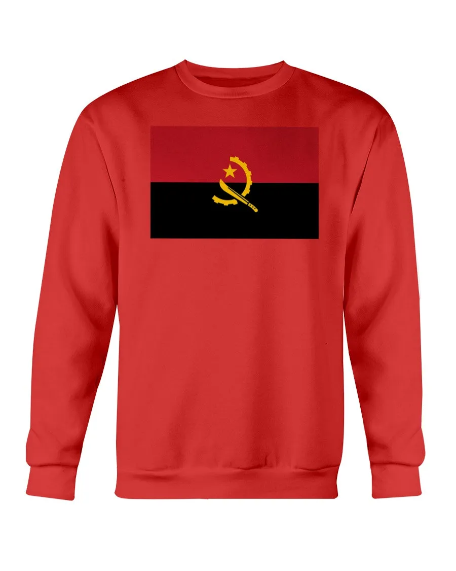 Angola Flag Gildan Crewneck Sweatshirt