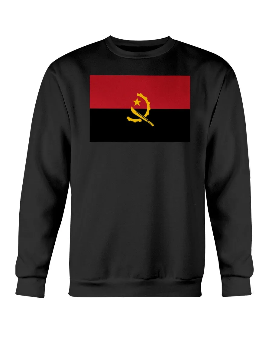 Angola Flag Gildan Crewneck Sweatshirt