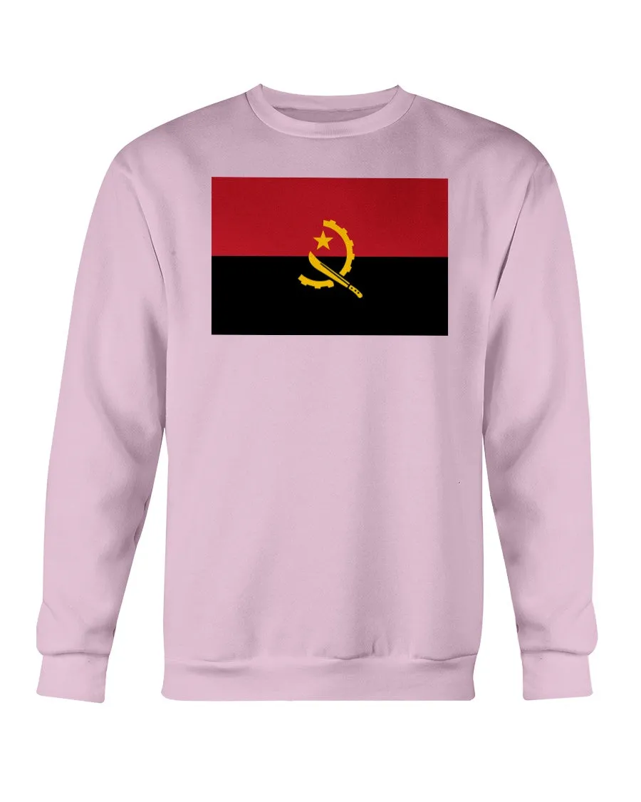 Angola Flag Gildan Crewneck Sweatshirt