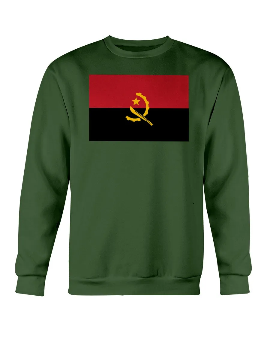 Angola Flag Gildan Crewneck Sweatshirt