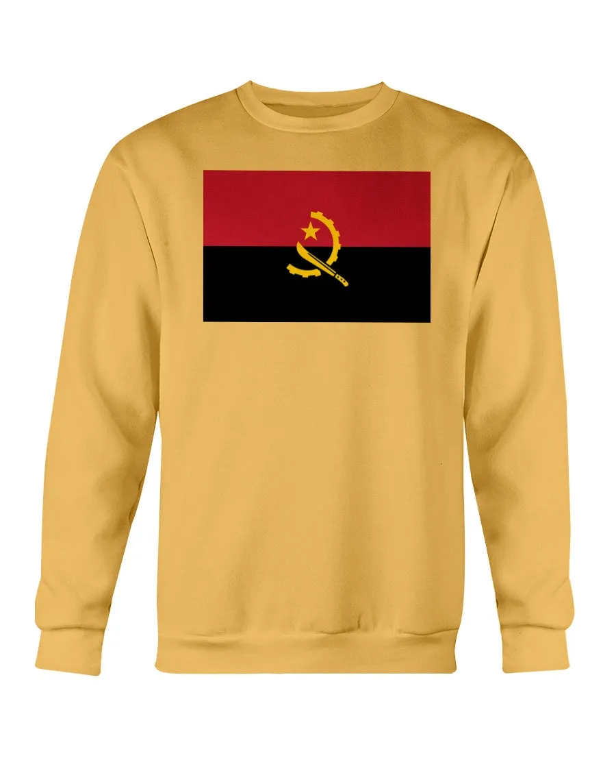Angola Flag Gildan Crewneck Sweatshirt