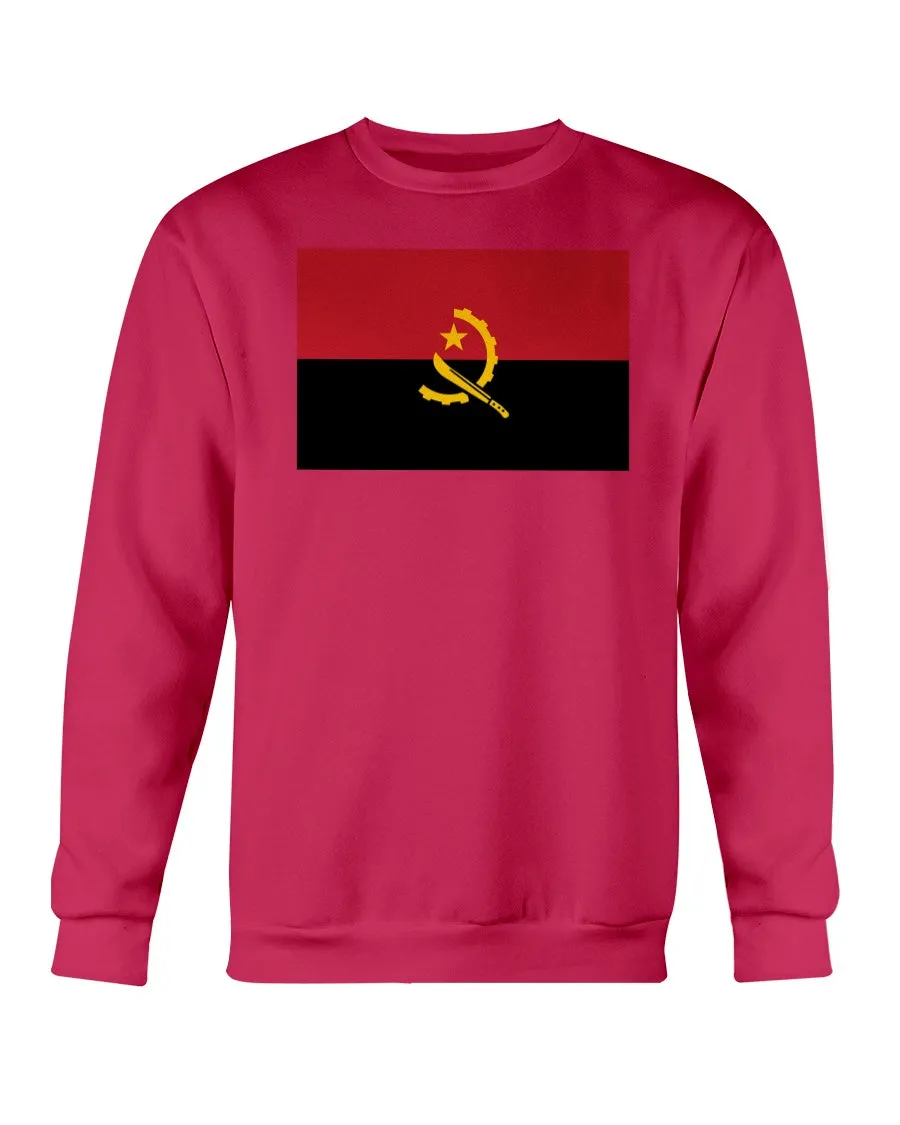 Angola Flag Gildan Crewneck Sweatshirt