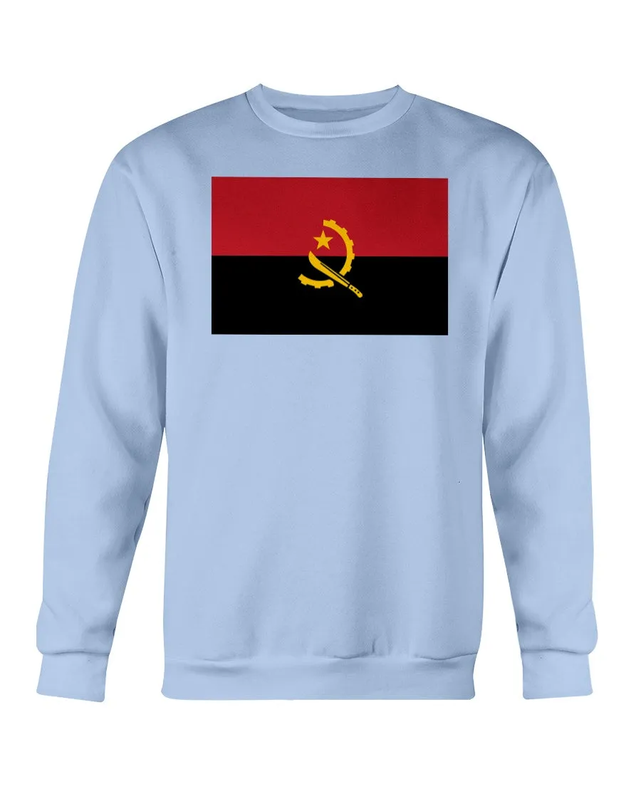 Angola Flag Gildan Crewneck Sweatshirt