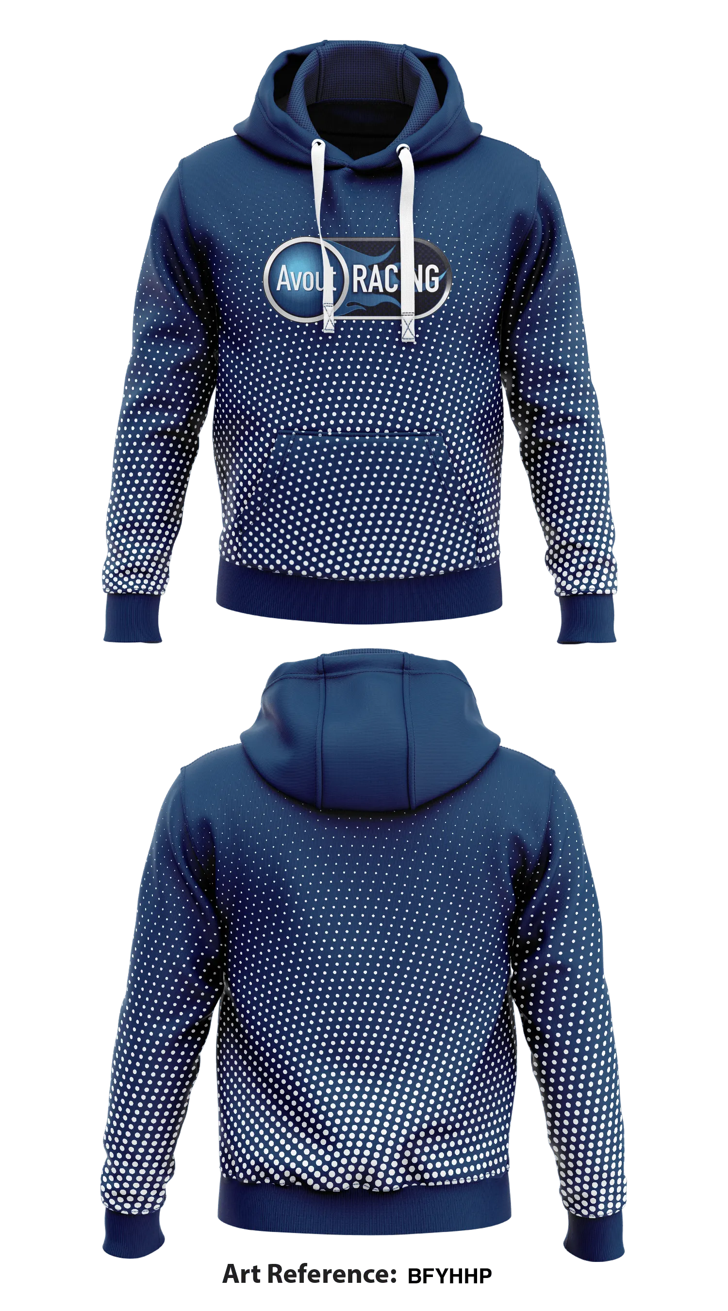 Avout Team Racing  Core Men's Hooded Performance Sweatshirt - BFYHhP