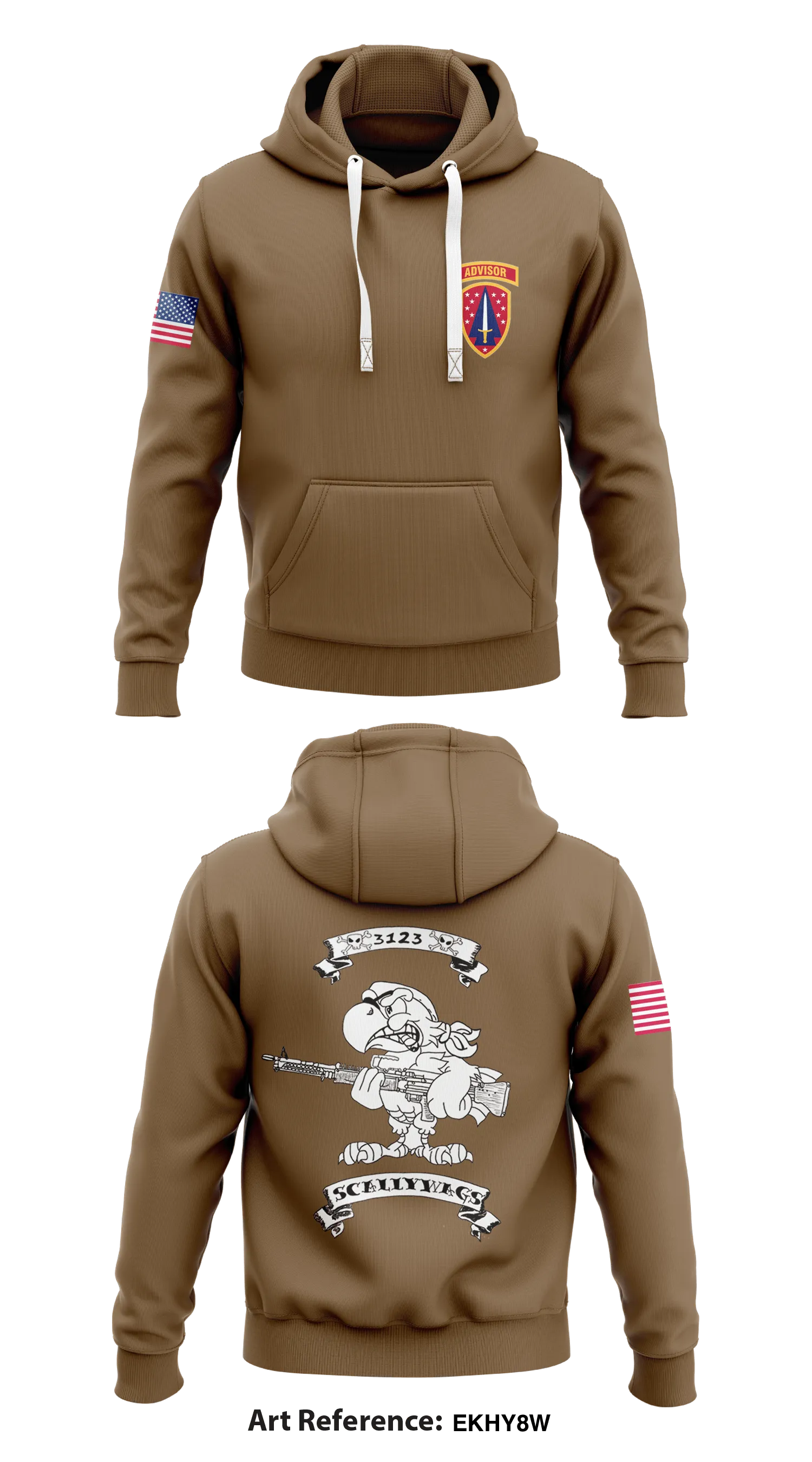 B Co, 1BN, 3SFAB  Core Men's Hooded Performance Sweatshirt - EkhY8w