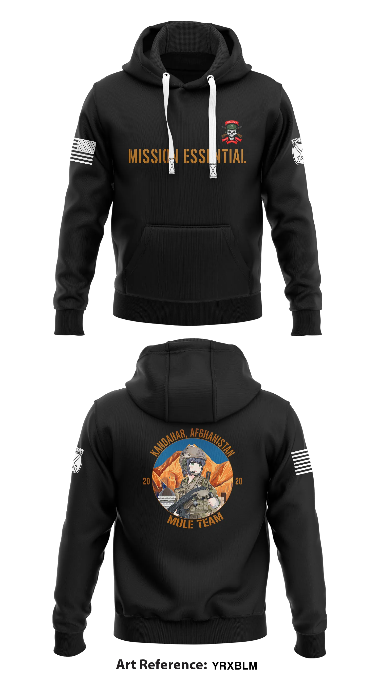 B CO, 7TH BEB, 1BCT 1TH MTN DIV Store 1  Core Men's Hooded Performance Sweatshirt - YRxbLM