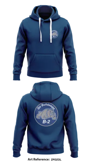 B2 Bulldawgs Store 1  Core Men's Hooded Performance Sweatshirt - ZPDZol