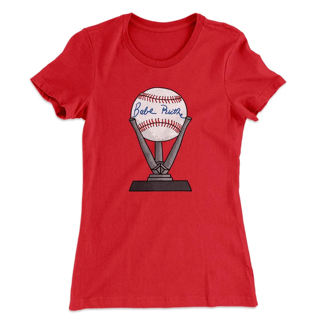 Babe Ruth Signed Ball Women's T-Shirt