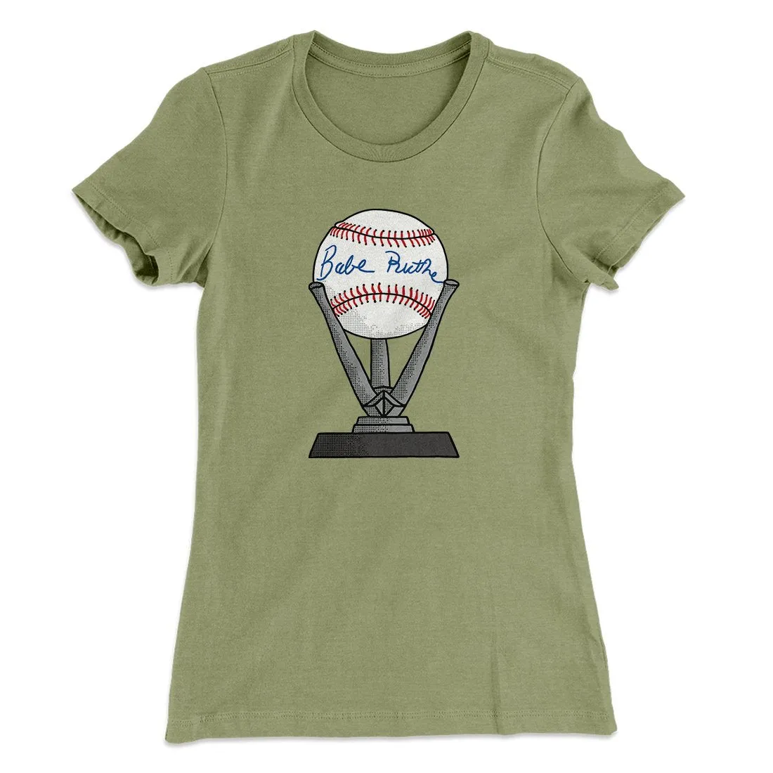 Babe Ruth Signed Ball Women's T-Shirt