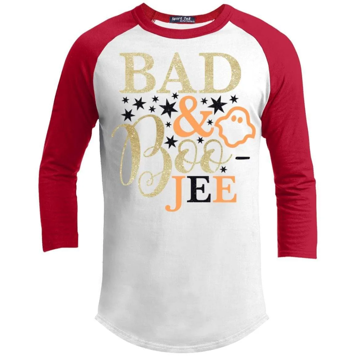 Bad and Boojee Glitter Raglan