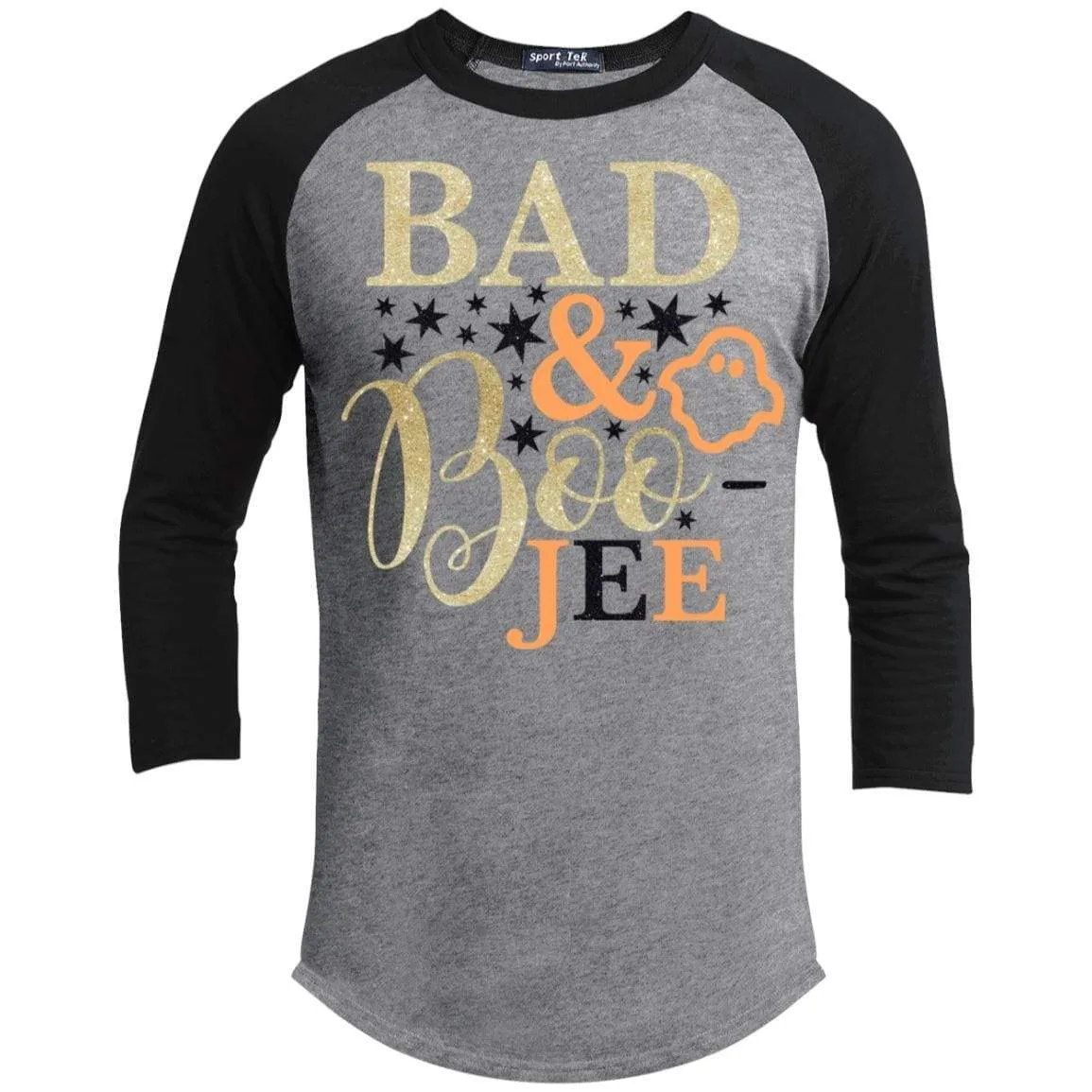 Bad and Boojee Glitter Raglan