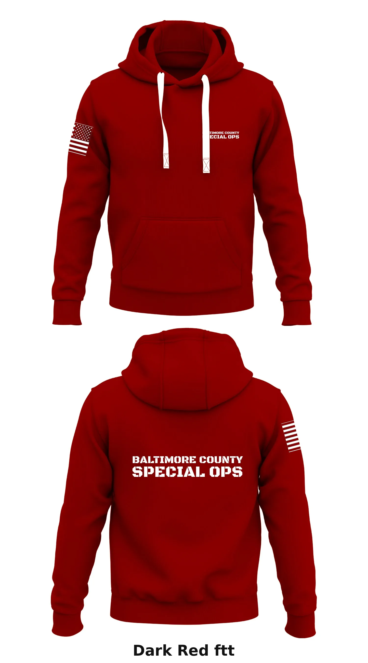 Baltimore County Special Ops Store 1  Core Men's Hooded Performance Sweatshirt - ftt