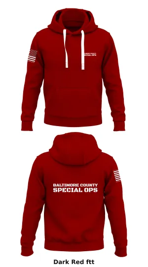 Baltimore County Special Ops Store 1  Core Men's Hooded Performance Sweatshirt - ftt