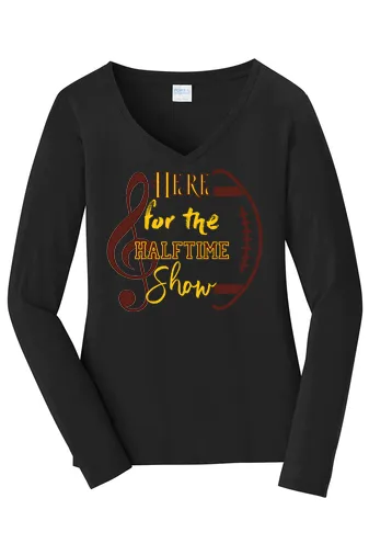 Band Mom Ladies Long Seeve Fan Favorite V-Neck T